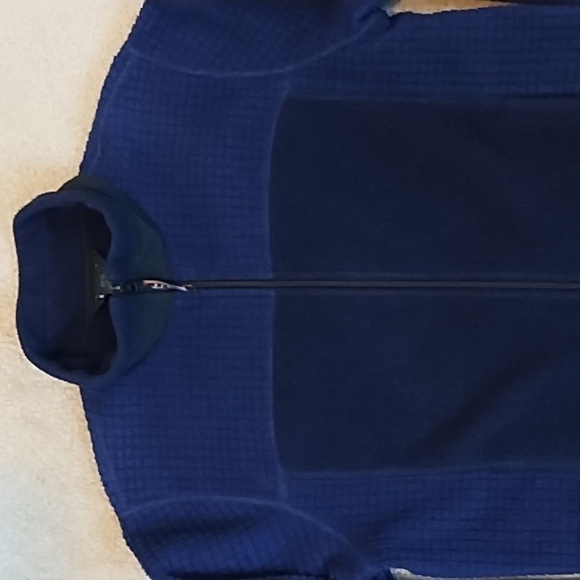 LL Bean Fleece Jacket Women's Size Medium Car Coat Medium Weight Navy Blue - Picture 2 of 8